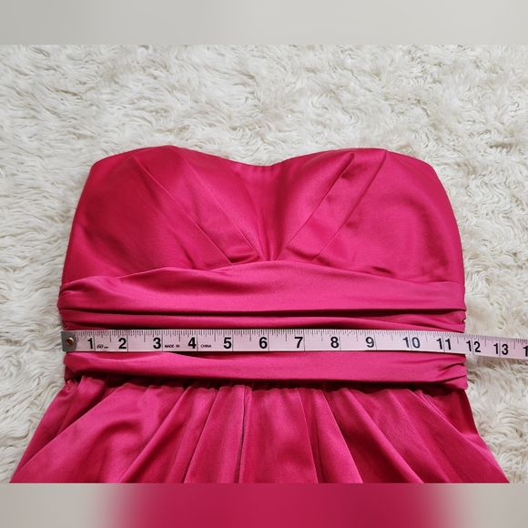 Twenty One Hot Pink Mini Dress Pockets Size Small HOCO Homecoming Dance Formal - Picture 5 of 8